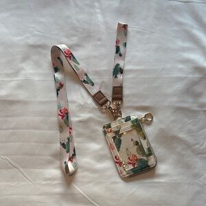 Floral Lanyard Wallet